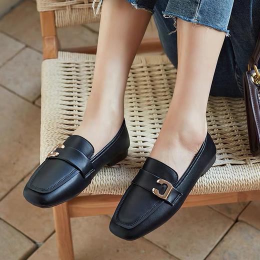 【牛皮材质】Tata同厂轻熟穆勒鞋丨法式乐福鞋 柔软舒适易打理 商品图6