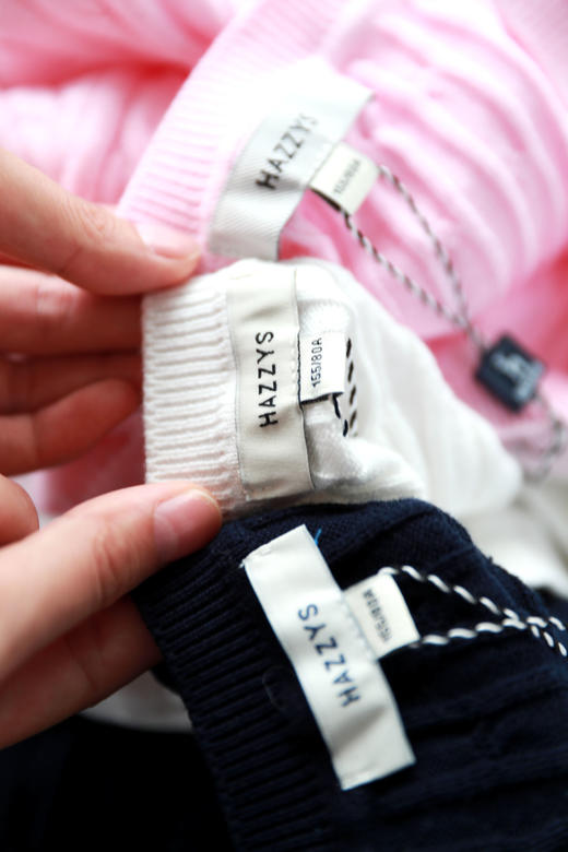 高尔夫绞花开衫，麻花针织毛衣。单排字母纽扣文艺针织衫C083060 商品图2