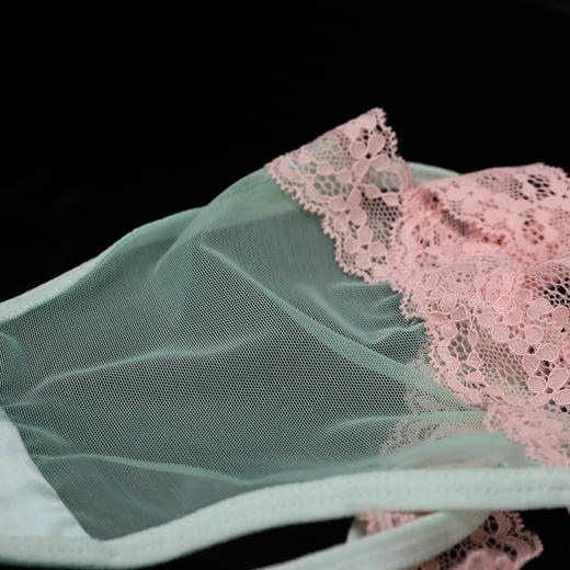 霏慕 娇嗲baby蕾丝饰边网纱透臀内裤7122 情趣内裤蕾丝内衣情侣趣味激情诱惑 商品图5