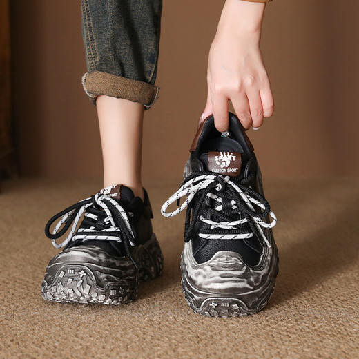 FR 85089复古休闲潮流运动鞋厚底增高老爹鞋 商品图3