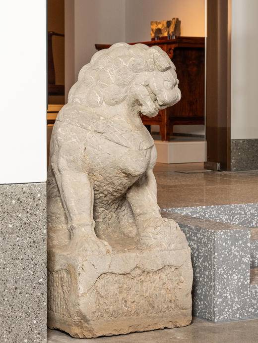 清早期	石雕狮子摆件（一对） 商品图1