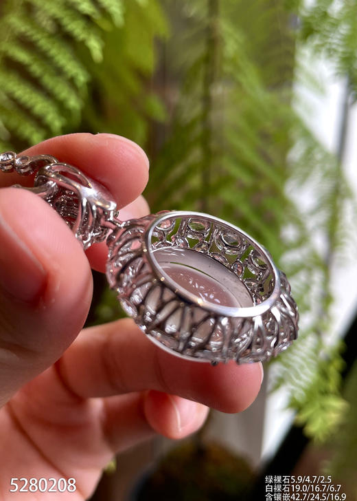 玻璃种蛋面吊坠【5280208】具体价格微信咨询 商品图5