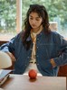 小众原单法式复古小立领牛仔夹克外套 商品缩略图3