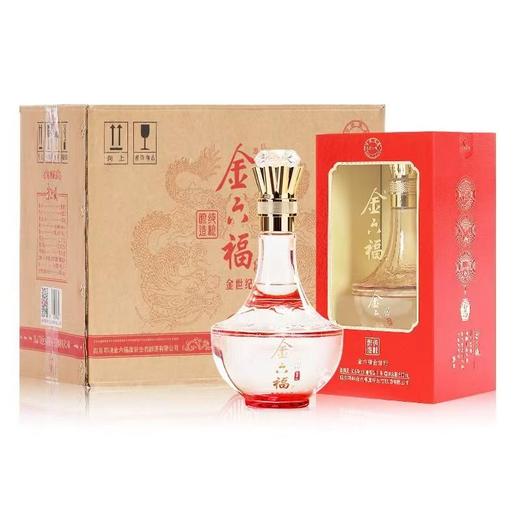 【礼赠好酒】金六福 金世纪典藏 兼香型白酒 50.8度 500ml*6瓶整箱 商品图0