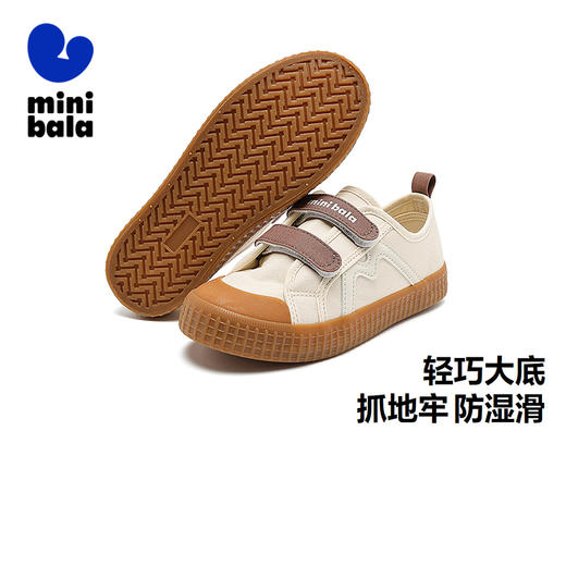 迷你巴拉儿童帆布鞋男女童宝宝轻巧百搭魔术贴布鞋秋季新款 商品图1