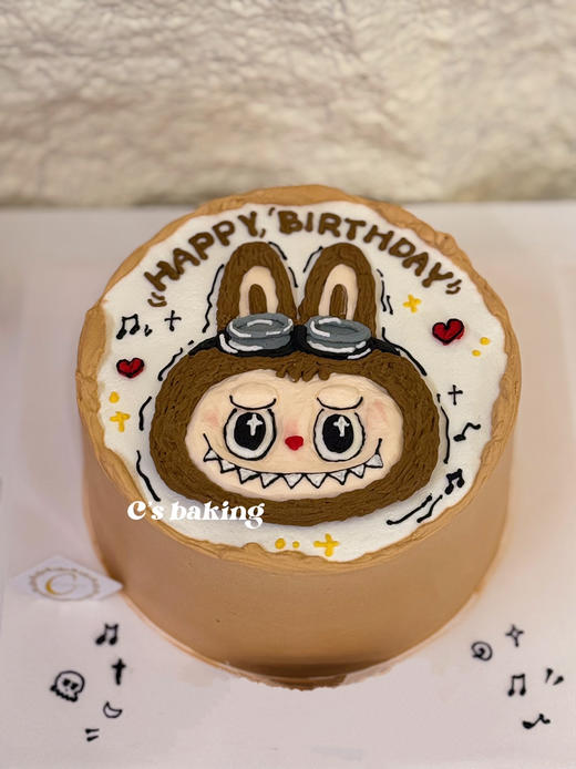 #浮雕手绘 #LA*BUBU拉布布 忌廉蛋糕（默认自提，收费配送请联系客服） 商品图0