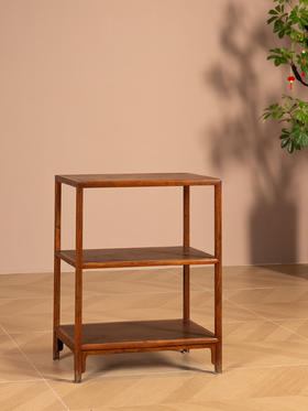 清	黄花梨两层架格