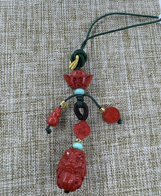 朱砂有求必应挂件手机链 商品图1