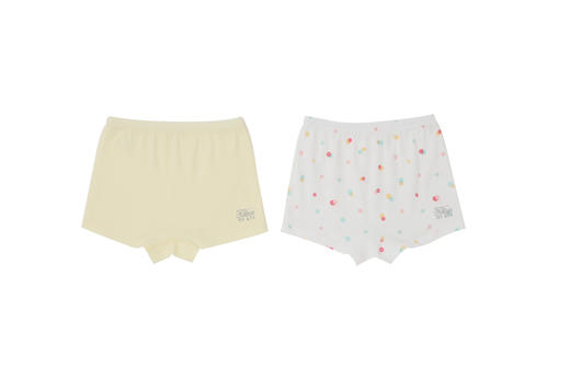 特惠-拉比0-25内衣类i5纯棉女童内裤(四角2条装)LYEA101023 商品图1