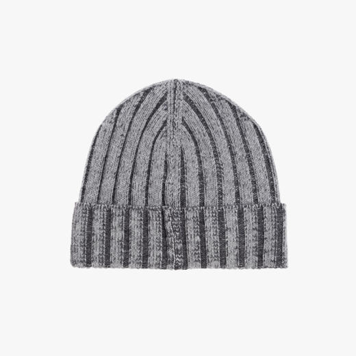 EMPORIO ARMANI 阿玛尼 男士徽标贴片羊毛针织帽 灰色 EM003748 AF19897 M8120 商品图1