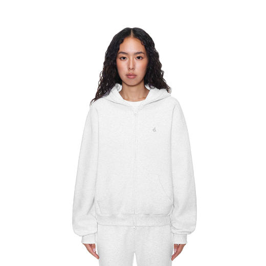 FDR旗舰店 7A抗菌蓄热保暖短款连帽卫衣外套女秋季微宽松运动上衣 商品图1