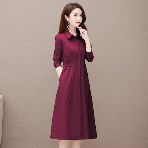 QYM 25C2203 -Y 风衣中长款休闲外套气质时尚优雅宽松大衣 商品图2