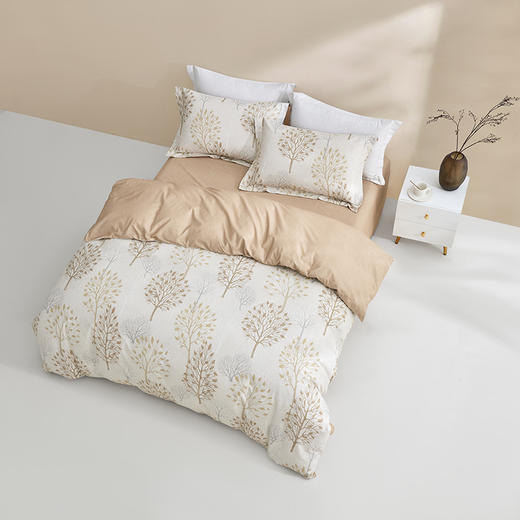 罗莱生活出品LOVO家纺 秋日暖阳磨毛四件套200*230cm 商品图0
