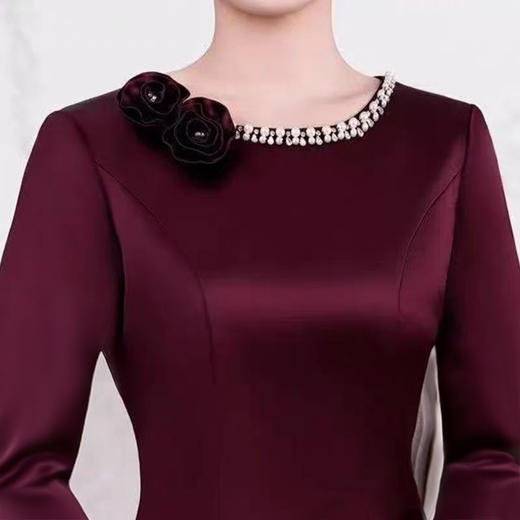 LHS C65婆婆婚宴装连衣裙旗袍婚礼 商品图3