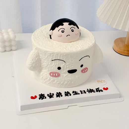 蜡笔小新与小白卡通蛋糕-低糖处理无添加 商品图1