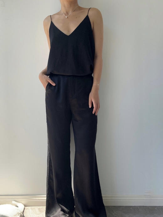 丝所｜24W024A 蕾丝长裤［ 黑 ] 商品图0