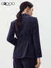 G2000【配送绑带/商场新款】女装FW25柔软舒适暗条纹宽松剪裁西服56216115 商品缩略图1