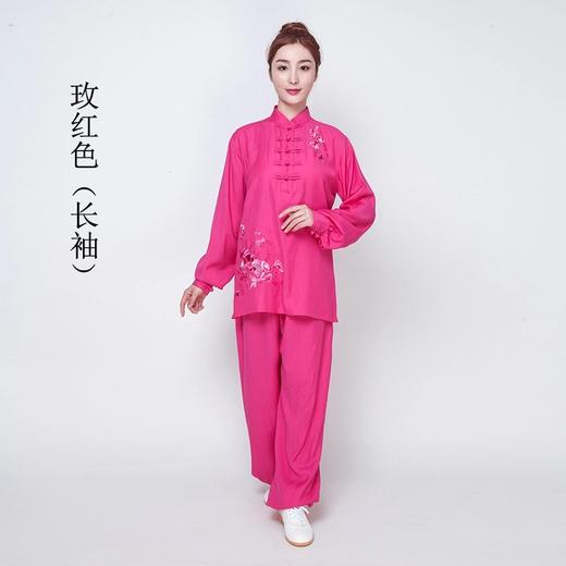 太极服装女新款洋气亚麻棉麻太极拳练功服女夏季太极服短袖 商品图11