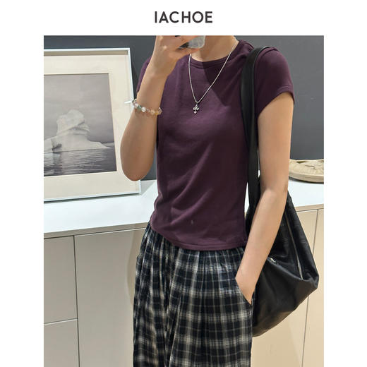 棉仓3631501041-【年糕T】双面含天丝羊毛T恤 商品图0