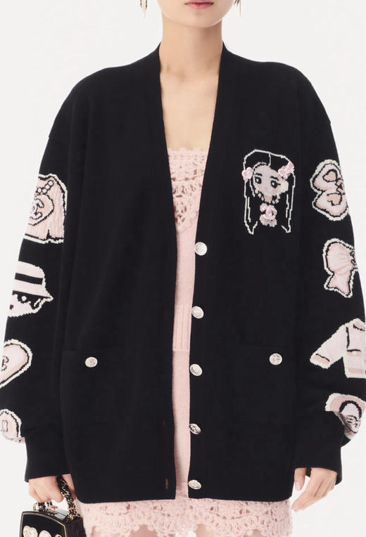 【特价】CH-S 25B 娃娃头羊绒开衫 商品图0