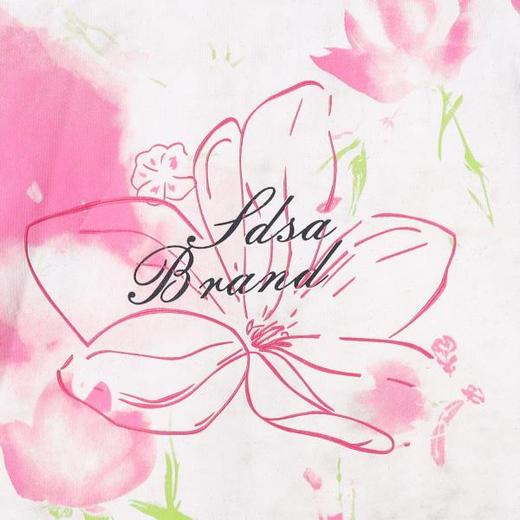 T4744秋季高级感新款男士满天星撞色花卉印花长袖T恤百搭圆领时尚上衣 商品图3