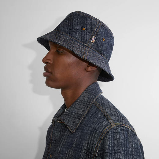 BURBERRY 巴宝莉 男士格纹牛仔渔夫帽 格子 8110828 C1765 商品图3