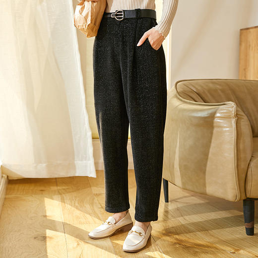 @欧芮儿裤子女2019新款显瘦百搭直筒秋冬休闲裤 商品图3