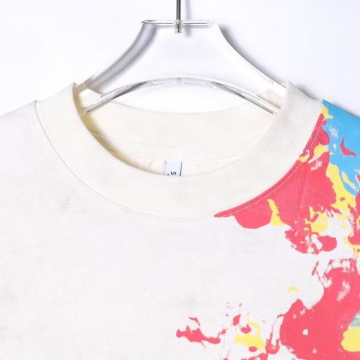 T4668SDSA男士秋冬新款痞帅男装潮牌满天星彩色印花圆领长袖T恤时尚潮 商品图2