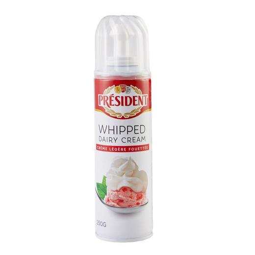 总统 喷射稀奶油 250g/瓶 商品图1