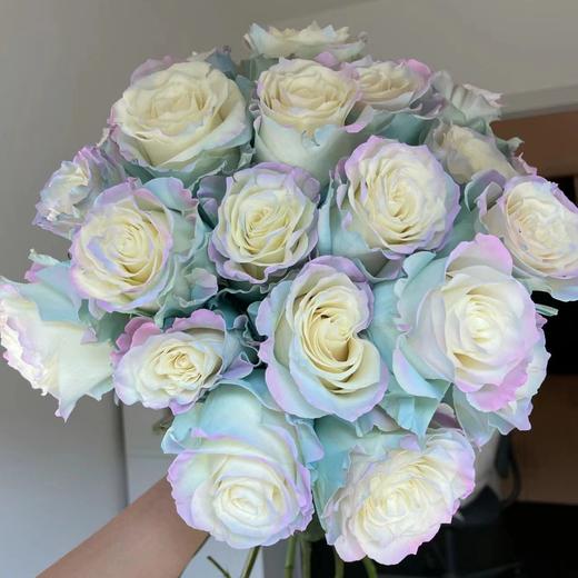 厄瓜多尔进口染色玫瑰Sweet Aurora Bori蓝色欧诺拉10支 商品图1