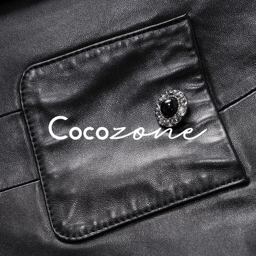 刘一一“香香”100绵羊皮复古皮衣  CD2A2099 商品图2