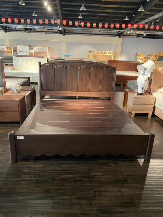 中古风实木床/A544-NY112 商品图0