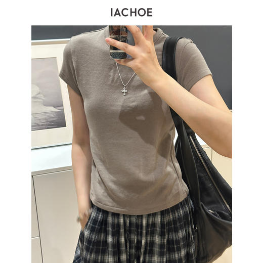 棉仓3631501041-【年糕T】双面含天丝羊毛T恤 商品图3