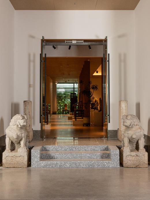 清早期	石雕狮子摆件（一对） 商品图0