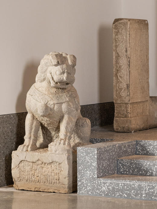 清早期	石雕狮子摆件（一对） 商品图4