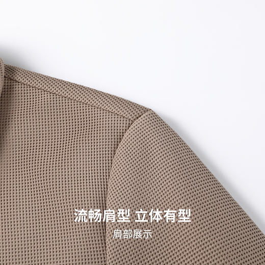 圣得西男士翻领工装夹克2025年秋季新款潮流百搭华夫格肌理外套 商品图7