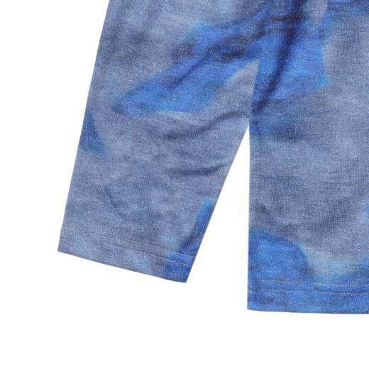 T4726SDSA男士秋冬新款痞帅男装韩版扎染撞色设计长袖T恤圆领百搭上衣 商品图4