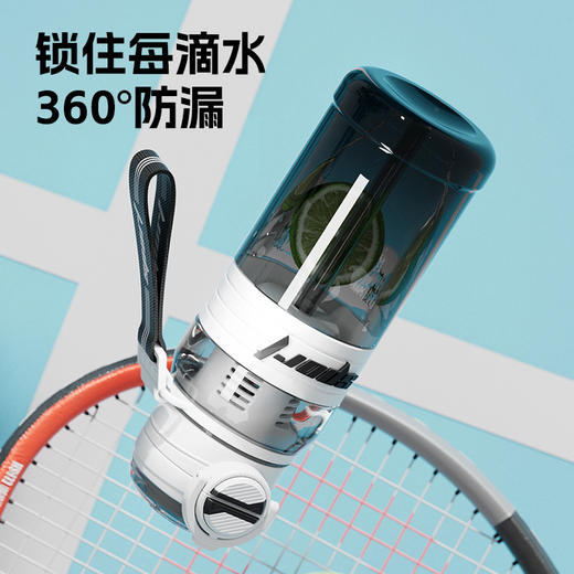 【独立茶仓！茶水轻松分离】一盖双饮，健康材质，大迈双饮吸管塑料杯高颜值大容量男士户外运动水杯弹跳水壶。ra 商品图2