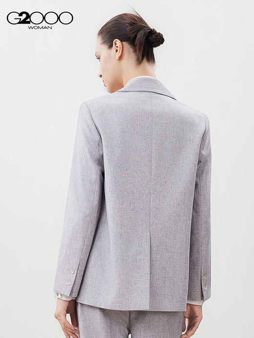 G2000【配送襟针/舒适弹性/商场新款】女装FW25商务通勤正装西服56212065 商品图2