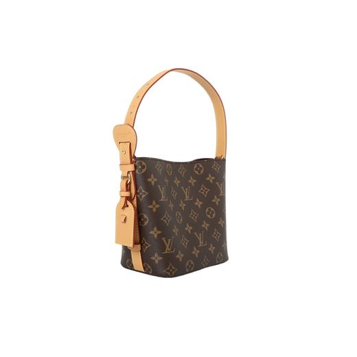 （原单芯片版本） LOUIS VUITTON ALL IN BB 老花印花可拆卸拉链内袋 Monogram 涂层帆布-单肩手提包-小号-女款-棕色! 商品图1