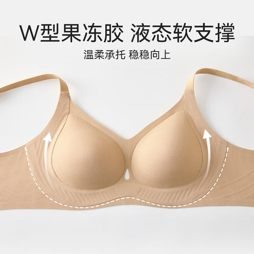 爱帝女士果冻胶防滑无痕内衣小胸聚拢提胸防下垂运动胸罩 商品图6