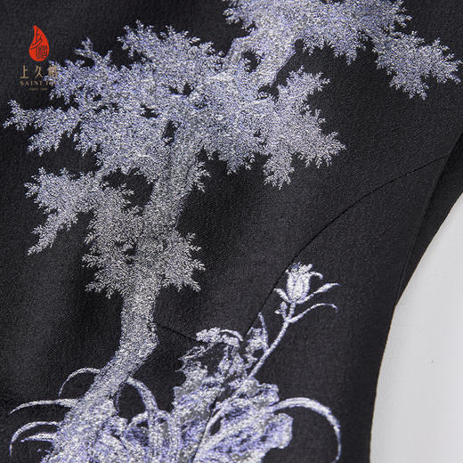 上久楷新中式 宋锦马甲 新款 中国风 椿萱图 CY1045206030 商品图3