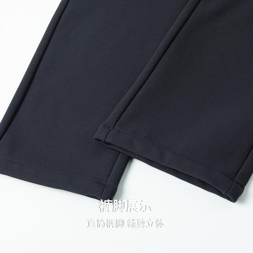 圣得西男绒感磨毛抽绳休闲裤2025秋季新款抗静电百搭微廓直筒长裤 商品图7