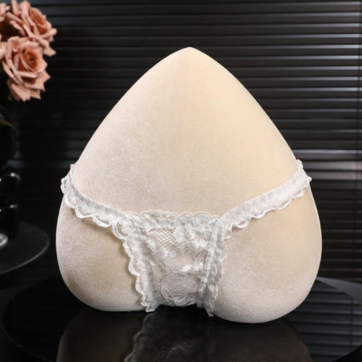 霏慕 爱心露臀蝴蝶结蕾丝内裤7151 情趣内裤火辣透肤诱惑免脱情趣内衣 商品图6