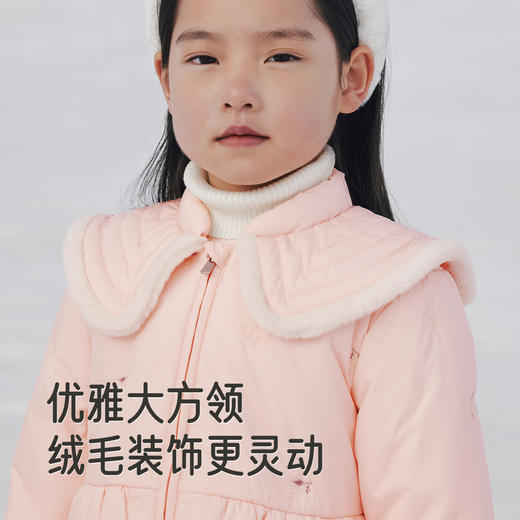 【商场同款】英氏儿童外套冬季三防保暖女宝宝长外套夹克茄克新款 商品图3