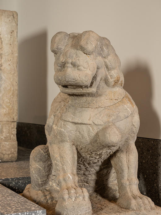 清早期	石雕狮子摆件（一对） 商品图2