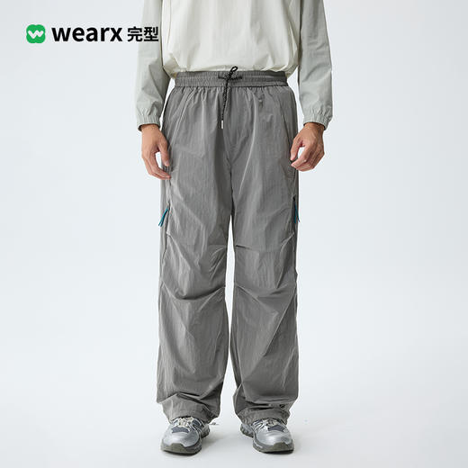 户外拉链撞色伞兵裤 商品图1