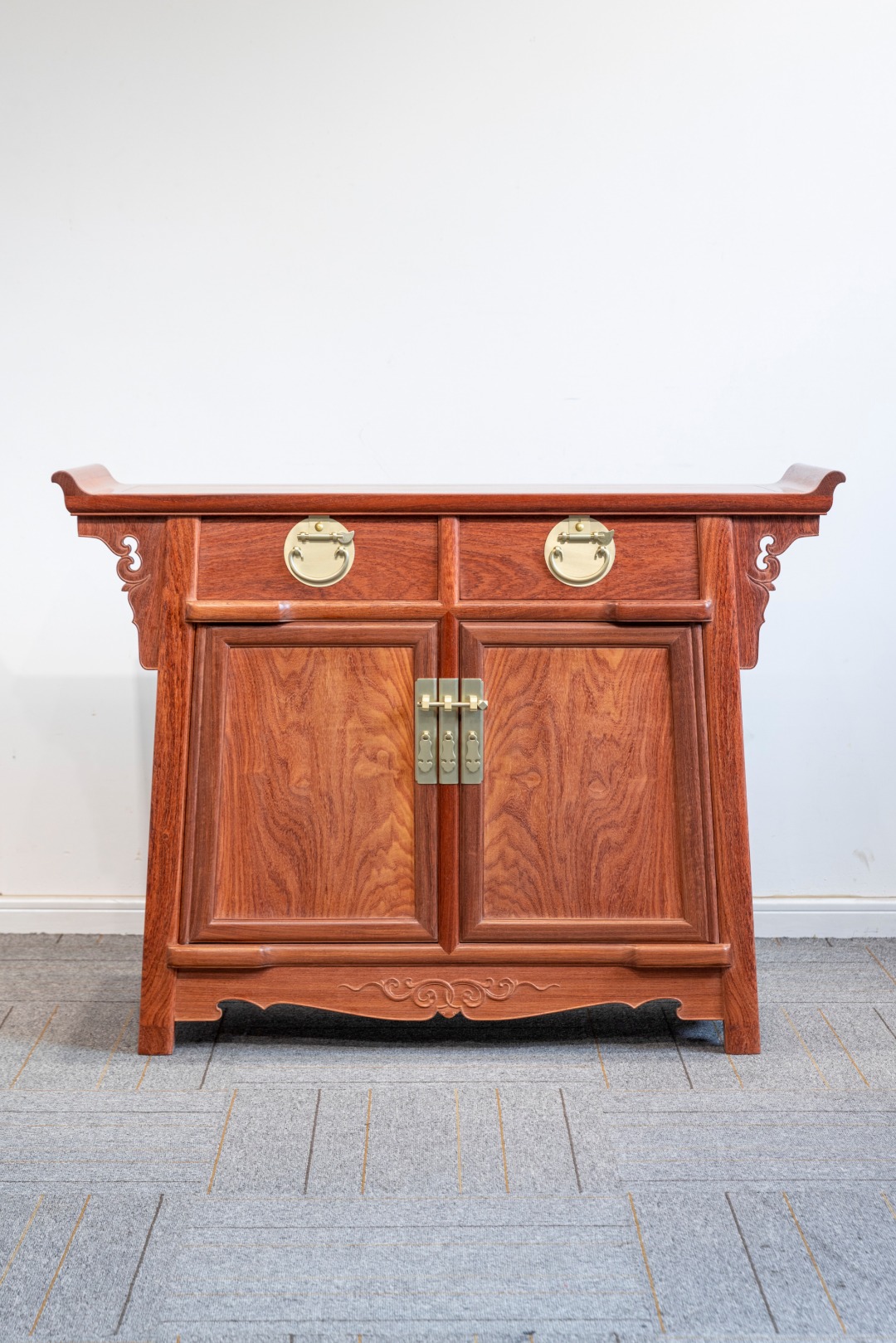 红桥红 家具严选  缅甸花梨(大果紫檀）  【二联橱】