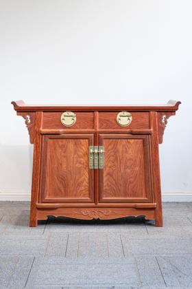 红桥红 家具严选  缅甸花梨(大果紫檀）  【二联橱】