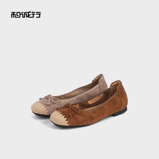 和诚行2025秋季新款时尚百搭真皮一脚蹬乐福鞋1090050 商品图2